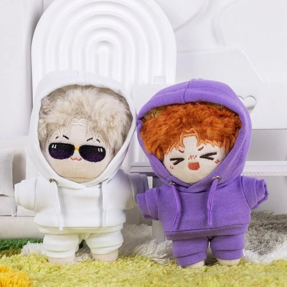 New Multicolor Handmade Hoodies For 10cm Cotton Dolls Fashion Casual Wear Sweatshirt Outfits Cute Dolls Tops Dolls Accessories