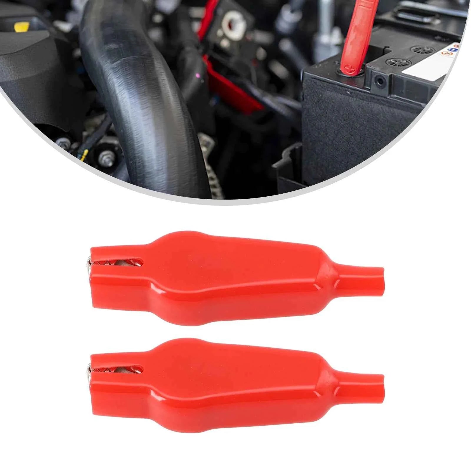 2Pcs Alligator Clip 20A PVC Sheathed Alligator Clamps DIY Test Leads Crocodile Electrical Clips Electrical Tool Parts