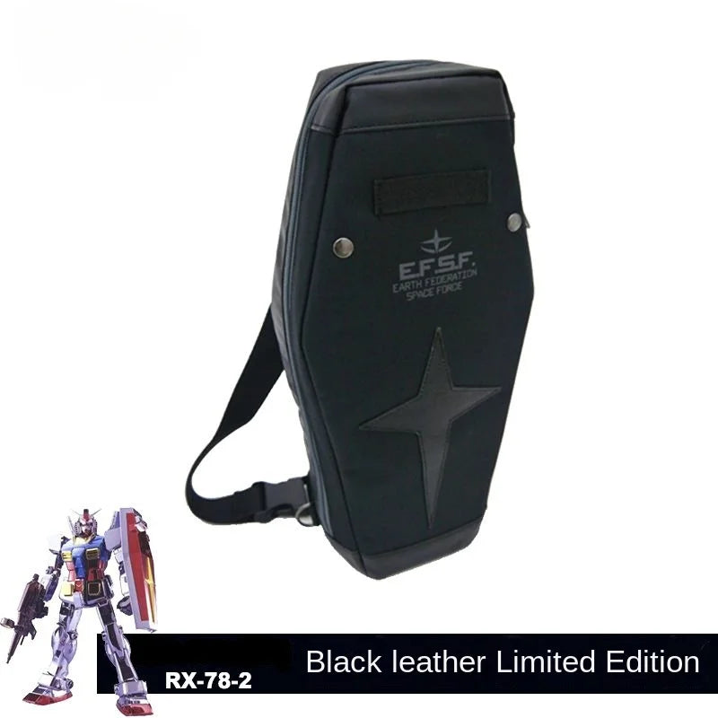Gundam Mobile Suit Anime Peripheral Federal Army RX-78-2 Shoulder Messenger Bag Student Backpack Sports Outdoor Travel Bag Gift