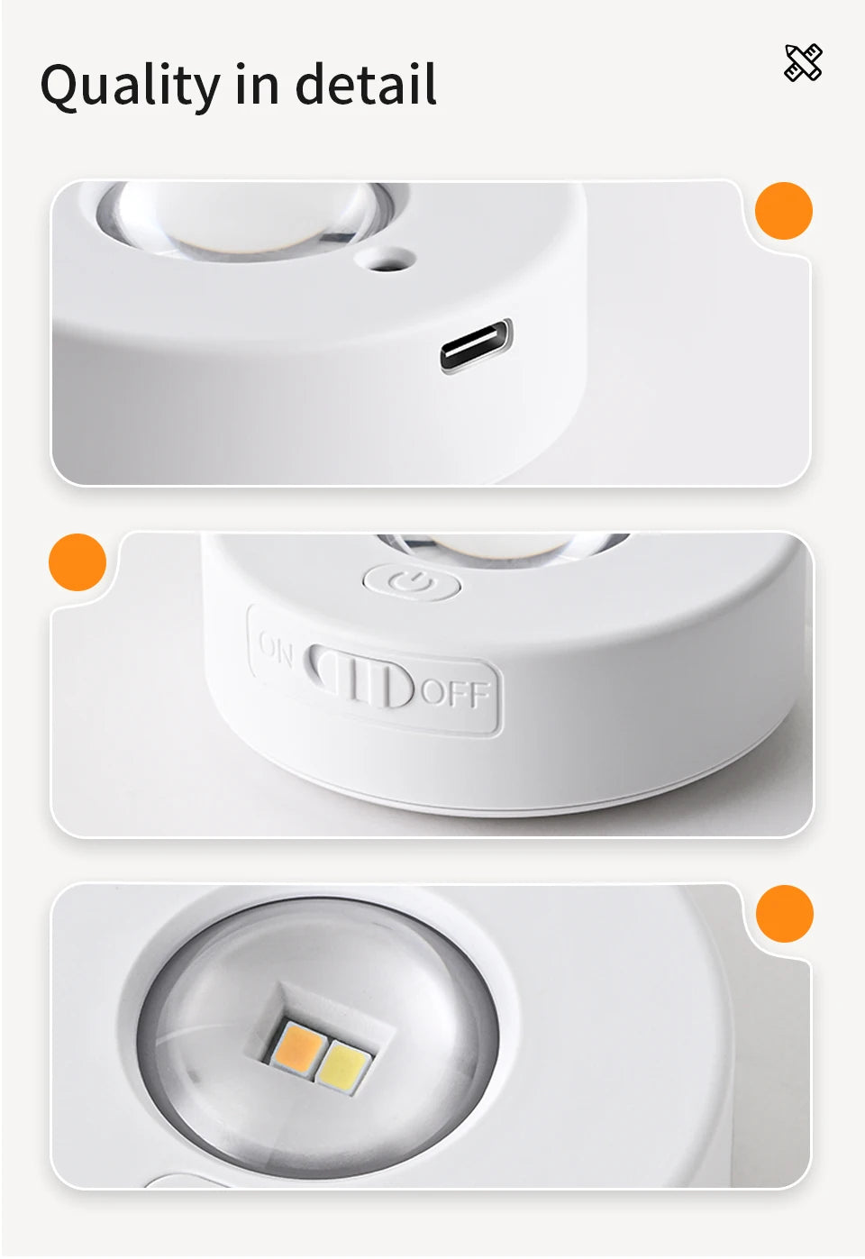 RGB White Led Night Light with IR Remote Control Rechargeable Lamp Wireless Under Cabinet Lights Spotlight for Display Closet
