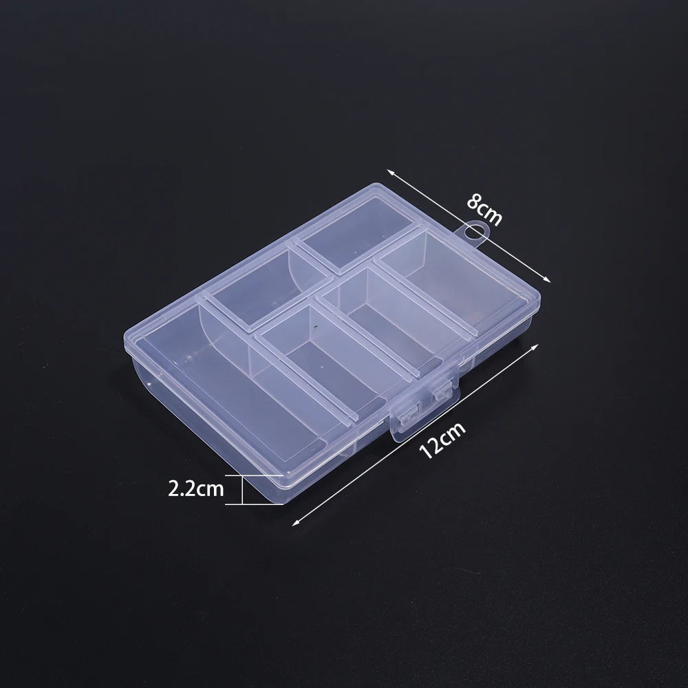 1pcs Transparent Plastic Storage Box Multifunctional Jewelry Box For Jewelry Organizer Storage Small Item Supplies Container Box