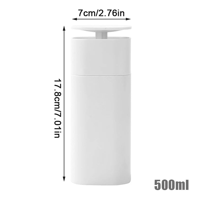 1pc 250/500ML Makeup Remover Detergent Bottle Empty Press Pump Dispenser Plastic Nail Polish Removers Cleaner Portable Care Tool