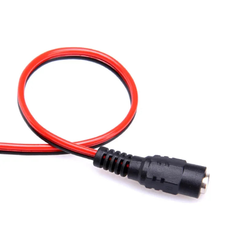 18 AWG 5A Male Female Power Cable DC Connector 30cm 2pin 5-24V Power Adapter Wire 5.5x2.1mm Plug for TV Camera LED Strip Lights