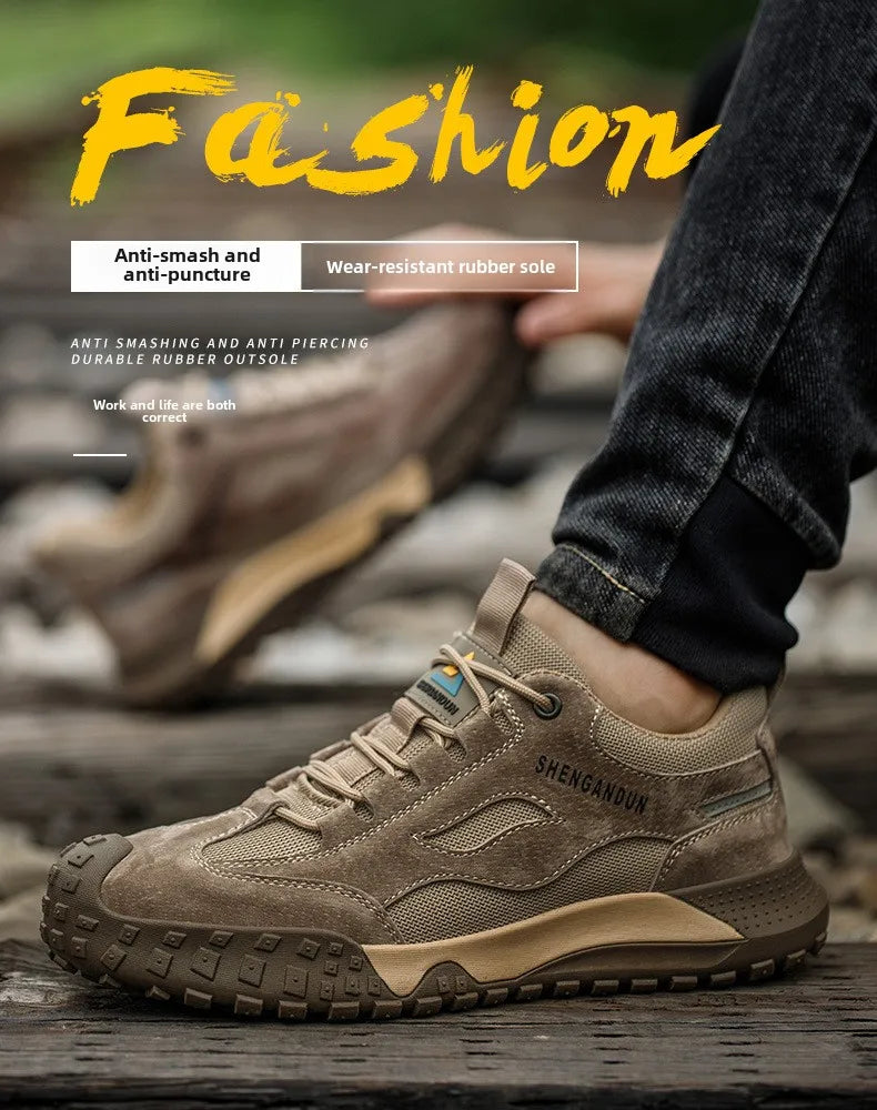 Anti Smash working shoes with steel toe Anti Puncture industrial Safety Shoes men Anti Scalding safety boots for electrician