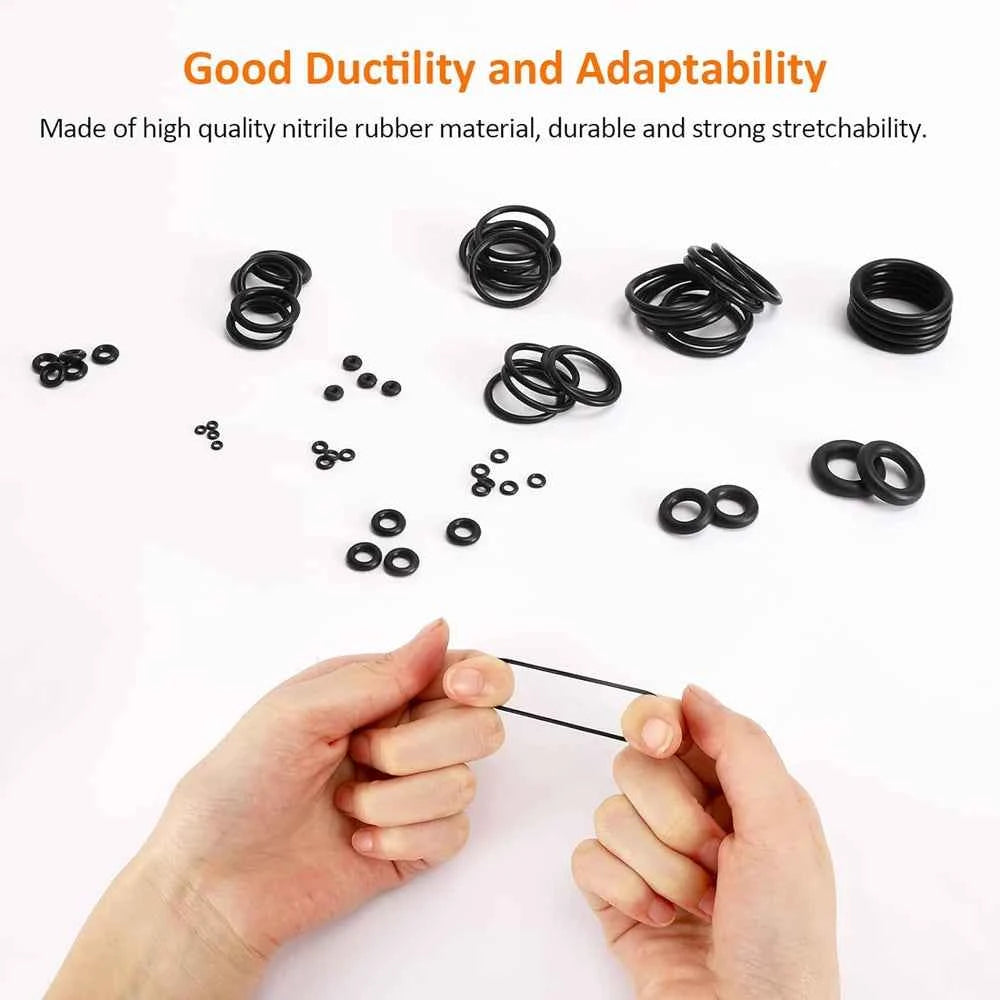 419/225PCS Set Universal O-Ring Assortment 32 Size Nitrile Rubber Ring Seal O Ring Gasket for Plumbing Automotive Faucet Repair