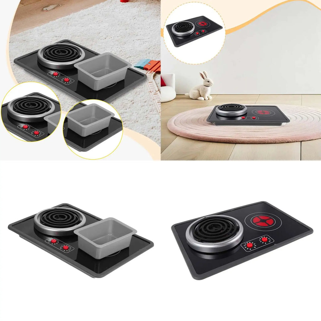 Kids Kitchen Toy Stove Toy with Lights and Sounds,Cookware Realistic Pretend Play Learning Toy Role Play for Children,Girls Boys