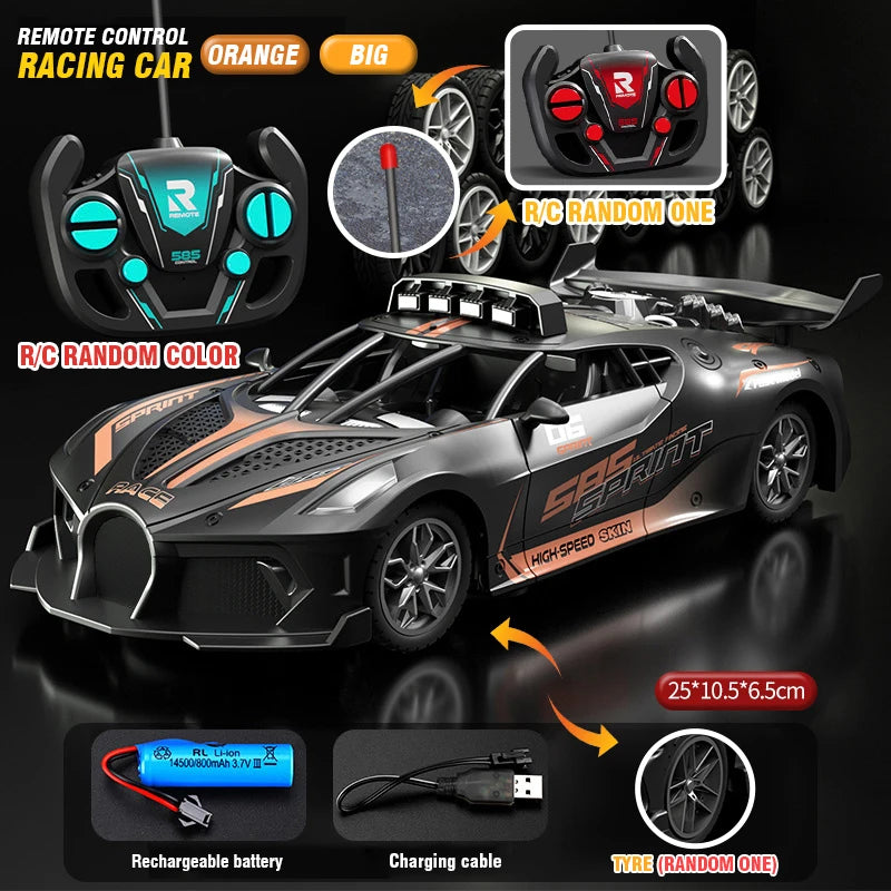 RC Car Toy Drift Racing Remote Control Car High Speed Off Road Racing Car Toys for Boys Christmas Indoor Outdoor Xmas Gifts