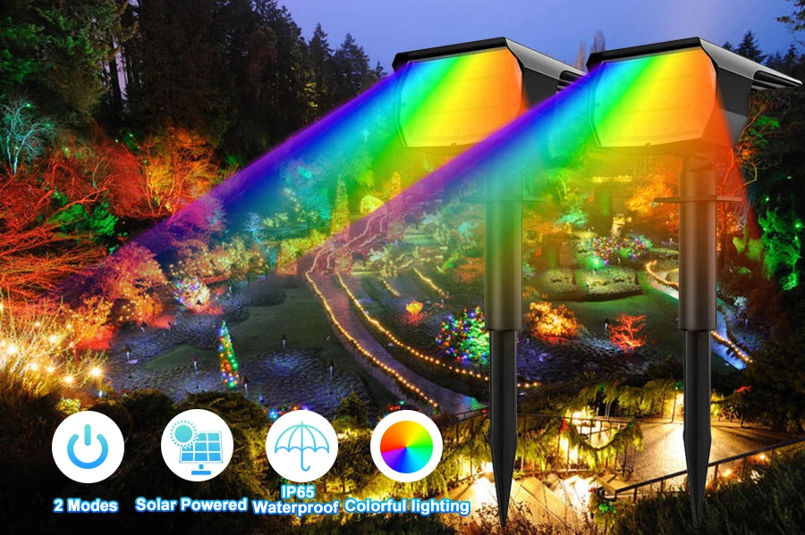 1/2/4PCS Solar Spot Light 68/72 LED Outdoor Garden Solar Landscape Spotlights Waterproof 3 Modes Wall Light Door Backyard Garage