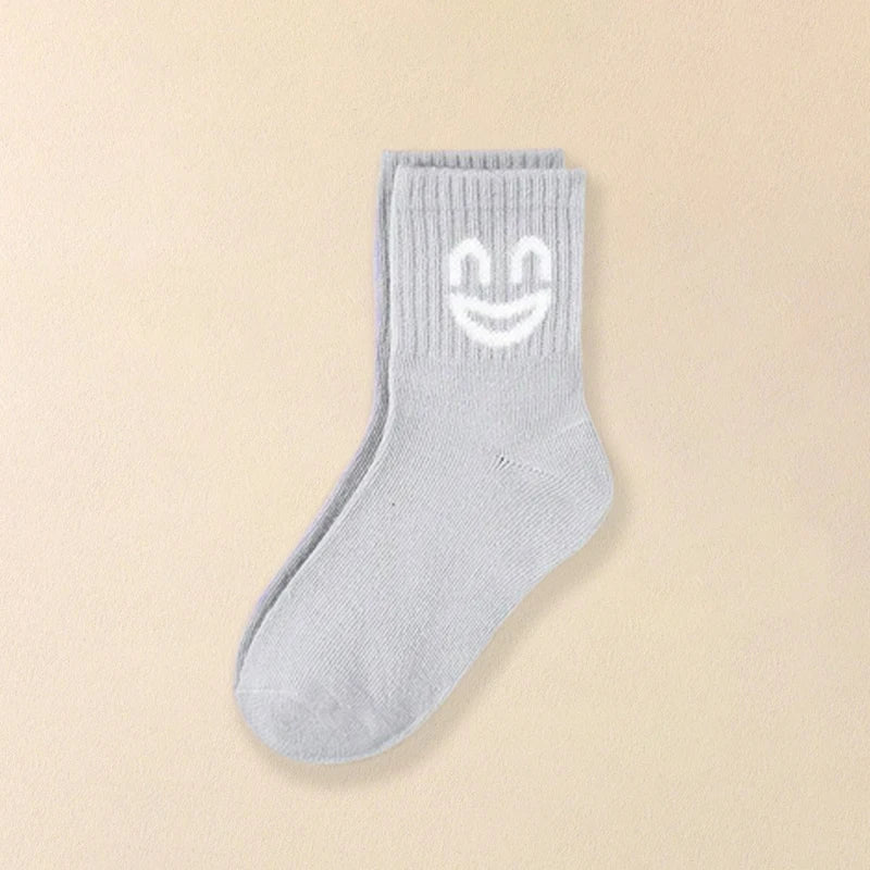 5 pairs  funny expression socks, basic kids socks,All-purpose comfortable  boys' socks，children's boy socks