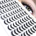 HBZGTLAD 30/40 pairs of natural long 3D artificial mink false eyelashes false eyelashes makeup set mink eyelashes extended eyela