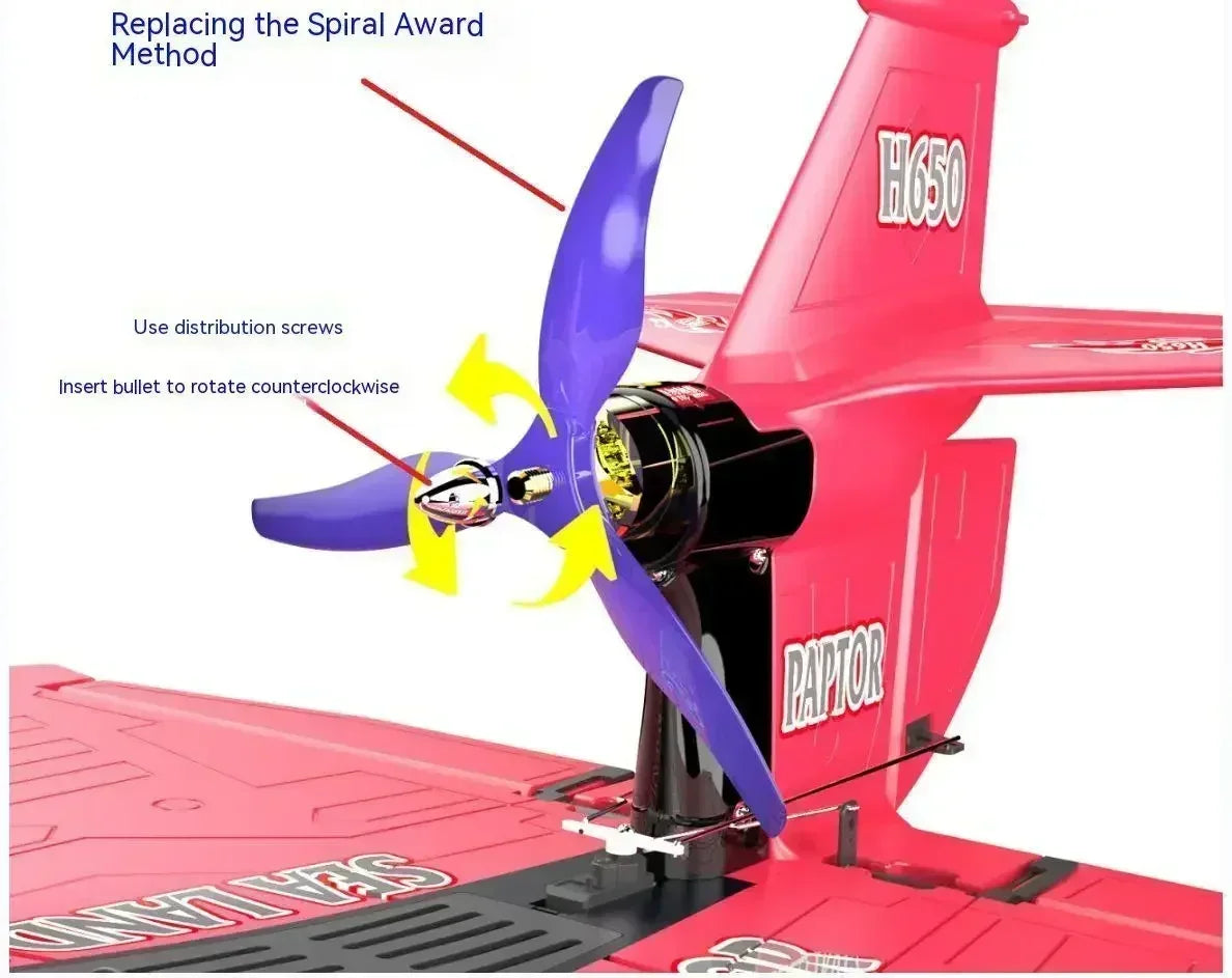New H650 Raptor Water Land Air Fixed Wing Foam Waterproof Aircraft Brushless Motor Radio-controlled Aircraft Electric Aircraft