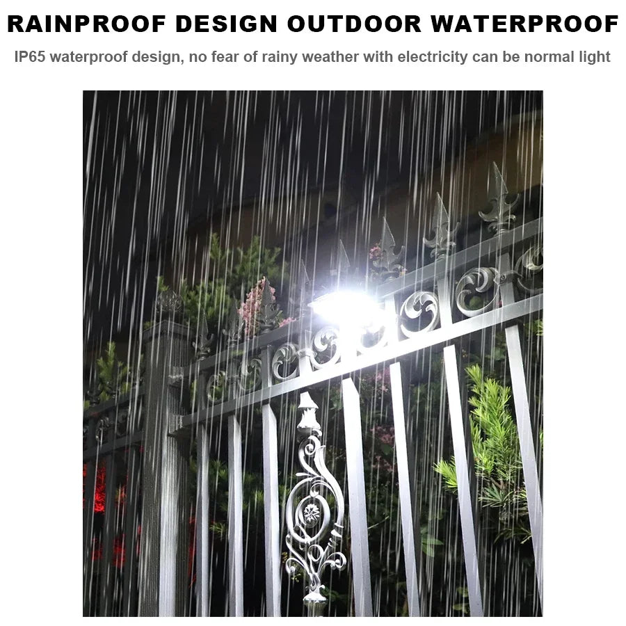 KDULIT Solar Garden Lights Outdoor Solar Clip Light Waterproof Motion Sensor Camping Lamp Fence Street Landscape Wall Decoration