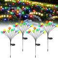 LED Solar Garden Lights Outdoor Firefly Lights Sway By Wind Waterproof for Garden Patio Pathway Fairy Decoration