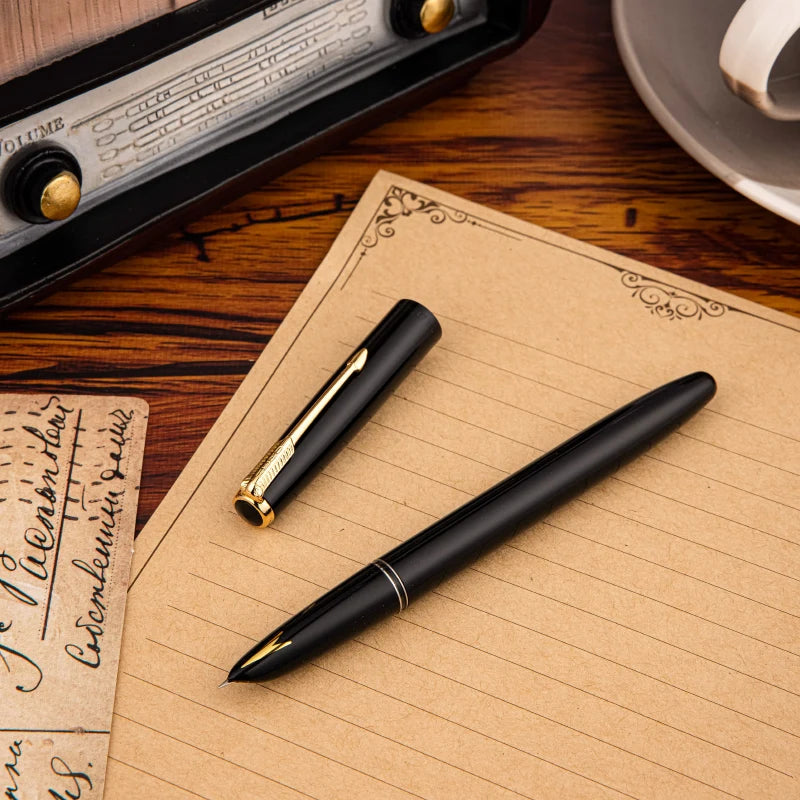 Hero 616S Classic Retro Fountain Pen Dark Tip 0.5mm Iridium Gold Nib Business Office Gift Student School Stationery Supplies