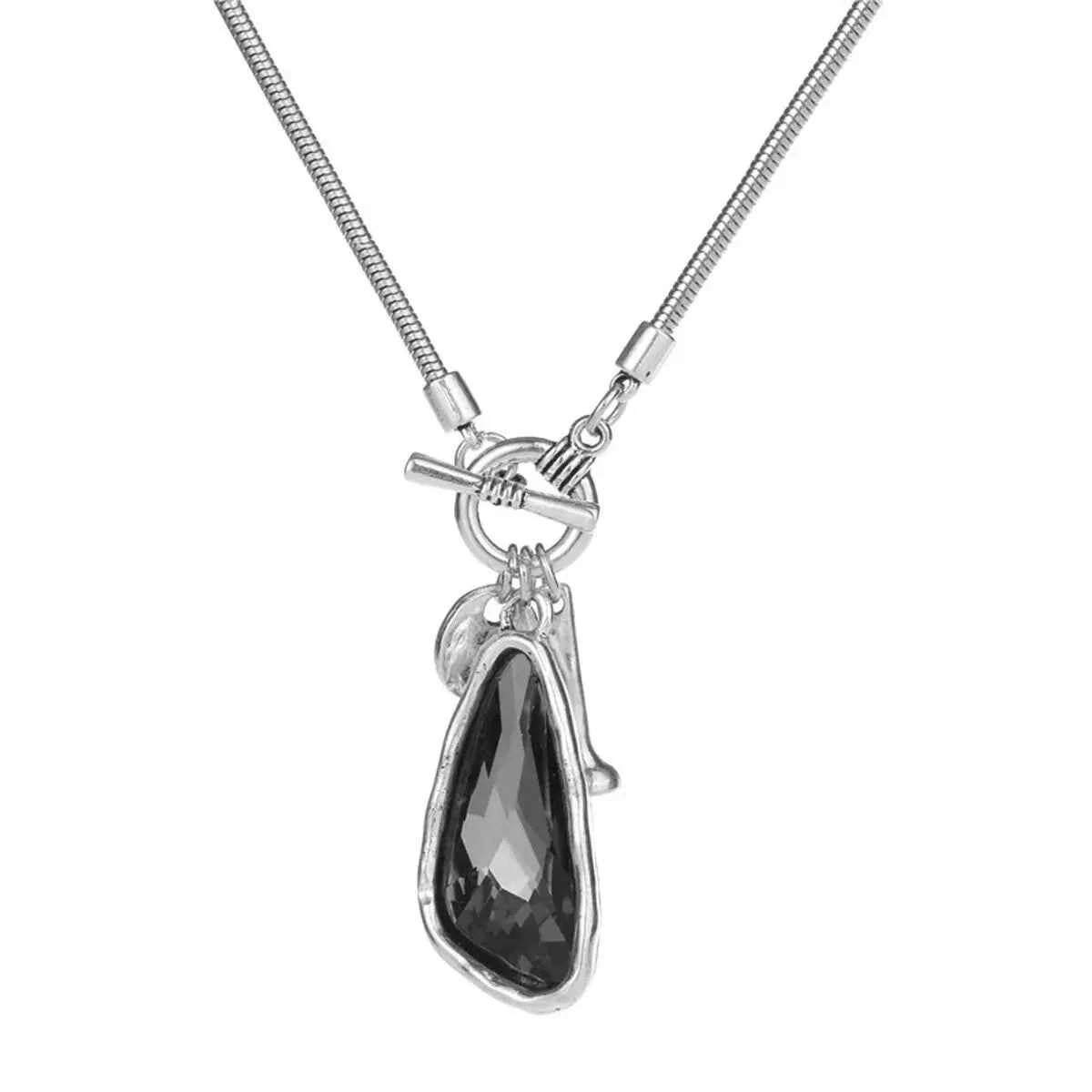 1 Simple And Personalized Long Heterosexual Oversized Irregular Crystal Talisman Sweater Chain Necklace