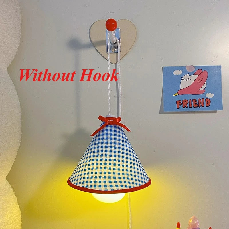 Wall-Mounted Night Light Hanging Bedside Lamp&Desk Light Essential Dorm Accessory for College Students' Upper Bunk Bed&Bedroom