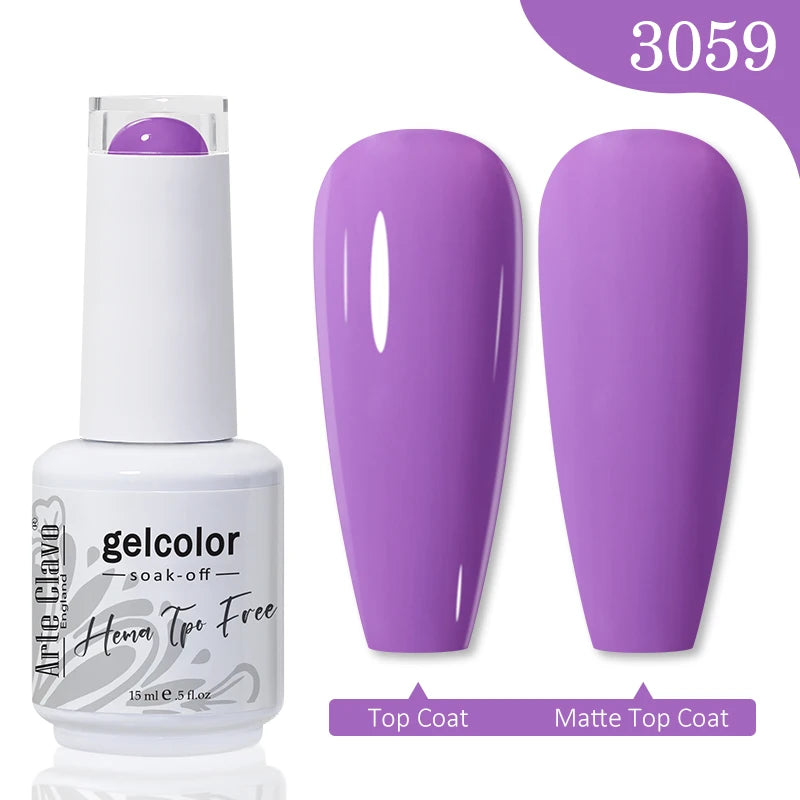 Arte Clavo TPO HEMA FREE Top Quality Discount Price 131 Colors Nail Gel Polish New Formula Nail Gel 15ml Bottle UV Gel Varnish