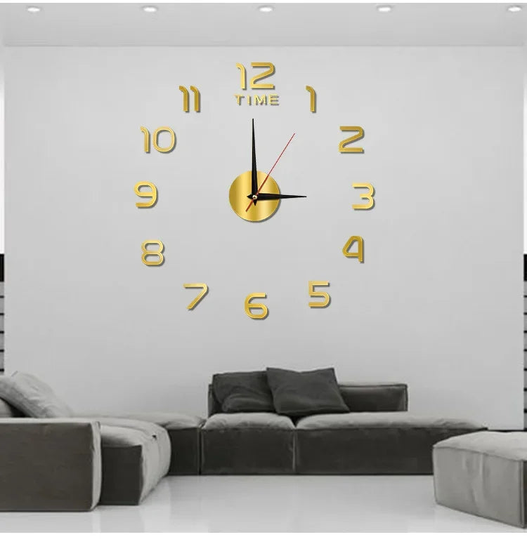 Clock Wall Art Home Decor Items Bedroom Decor Aesthetic Wall Clock in the Dark Noiseless Living Room Diy Clocks Wall Decoration