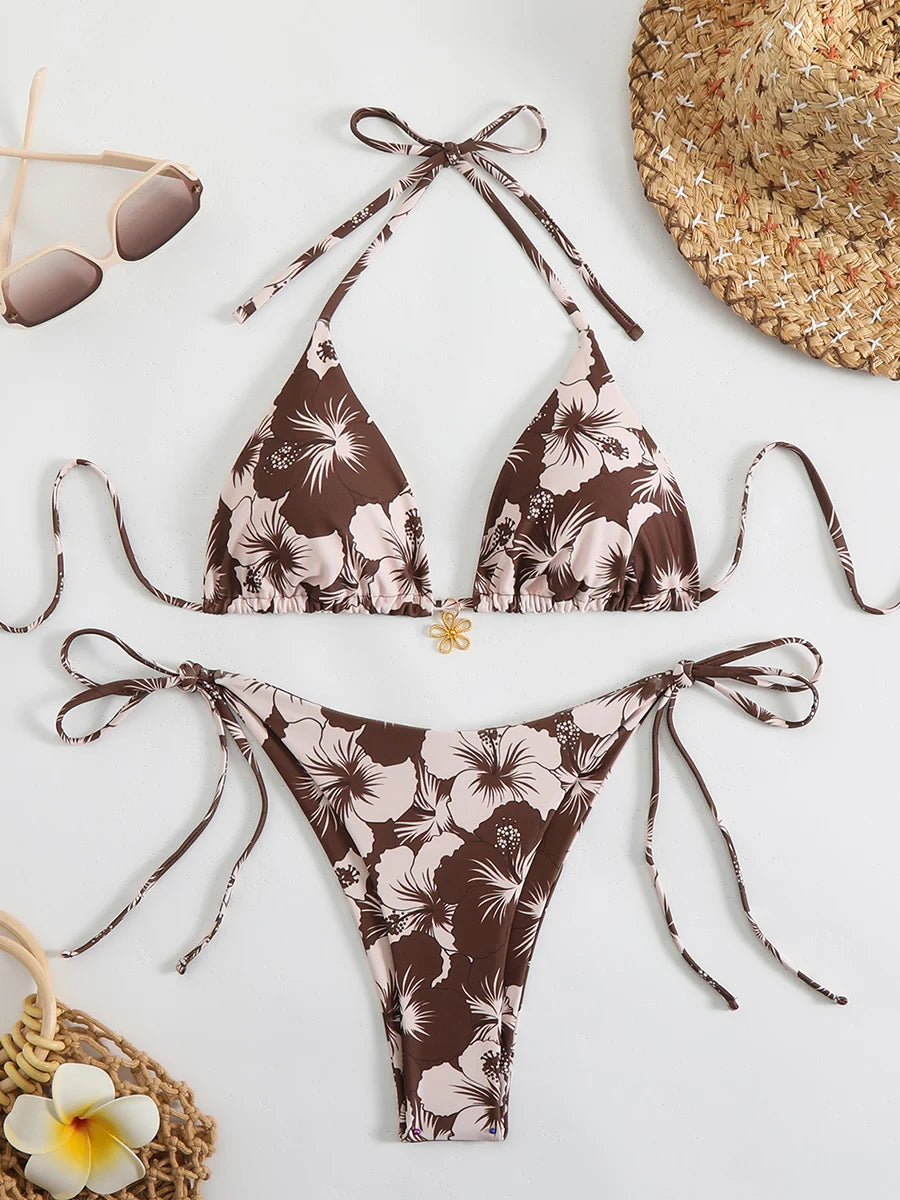Sexy Micro Bikini Women's Swimsuit 2026 Trend Female Swimwear Two-piece Thong Bikinis Sets Beach Wear Swimming for Bathing Suit