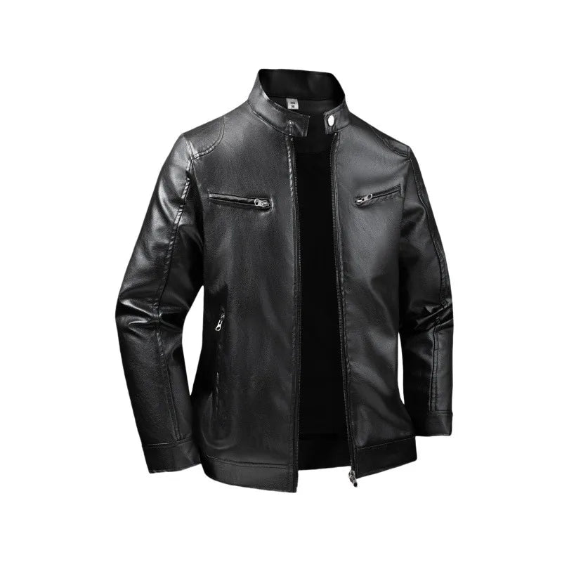 Men's Jackets Men Leather Jacket Motorcycle Coats Outwear Fashion Brand Male Pu Slim Fit Leather Jackets Mens Blazer Clothes