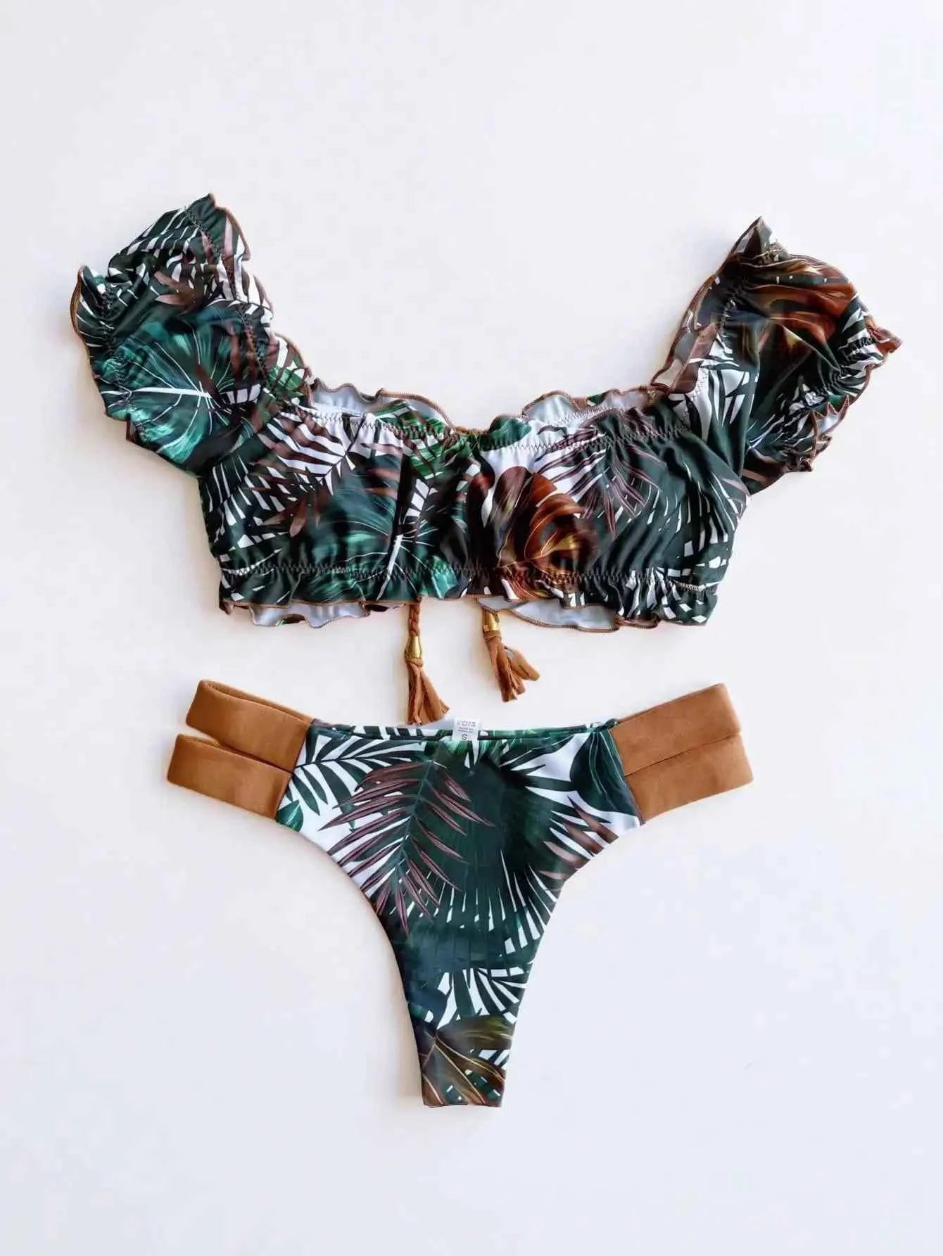 RUOTONGSEPT New Push Up 2024 Bikini Set Women Swimsuit Ruffle Biquini Swimwear Sexy Brazilian Ribbed Beachwear Bathing Suit