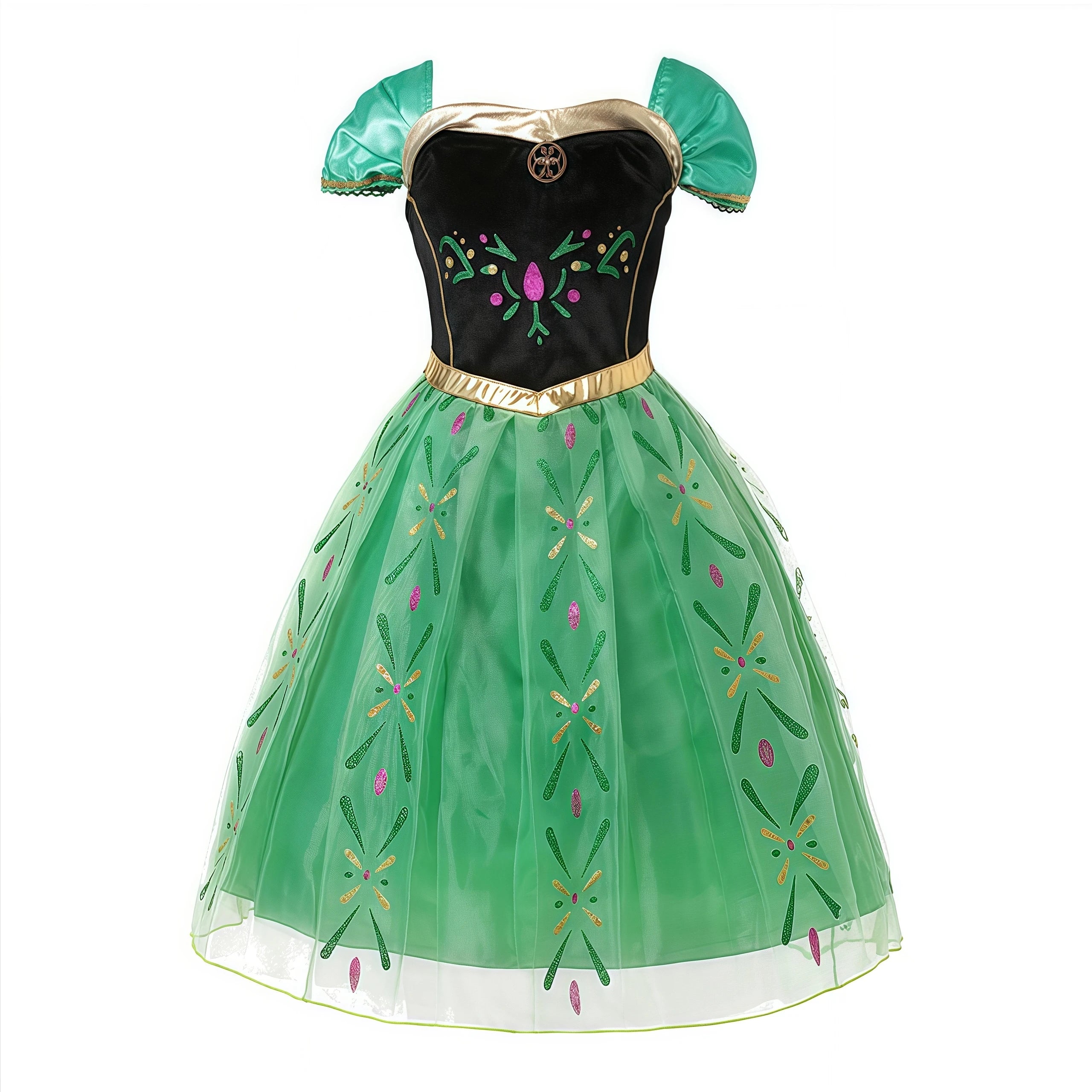 Kids Princess Cosplay Costume Girl Snow Queen Dress Halloween Carnival Clothes Cute Cosplay Evening Party Clothing for 2-10 Year