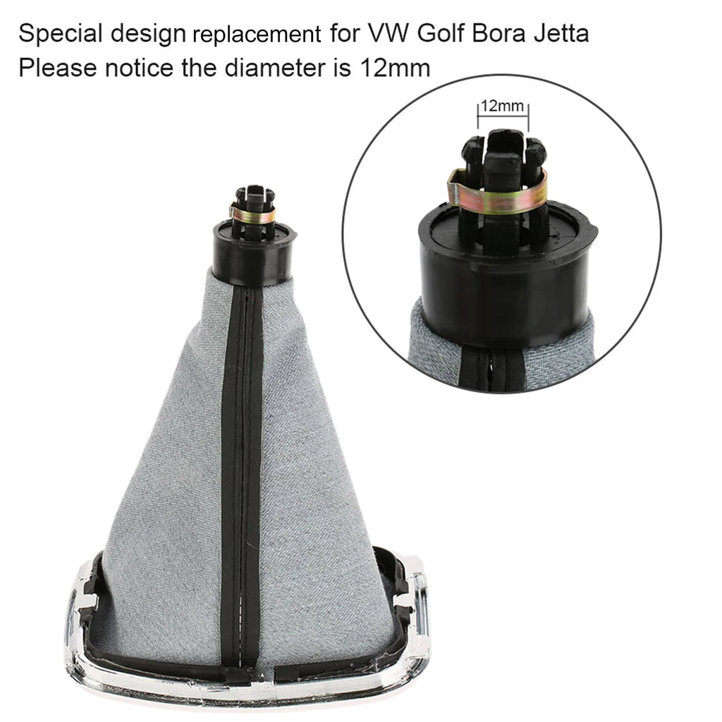New 5 Speed Gear Shift Knob Gaitor Boot for VW Golf Bora Jetta GTi MK4 1999 2000 2001 2002 2003 2004 Knob Boot PU Leather
