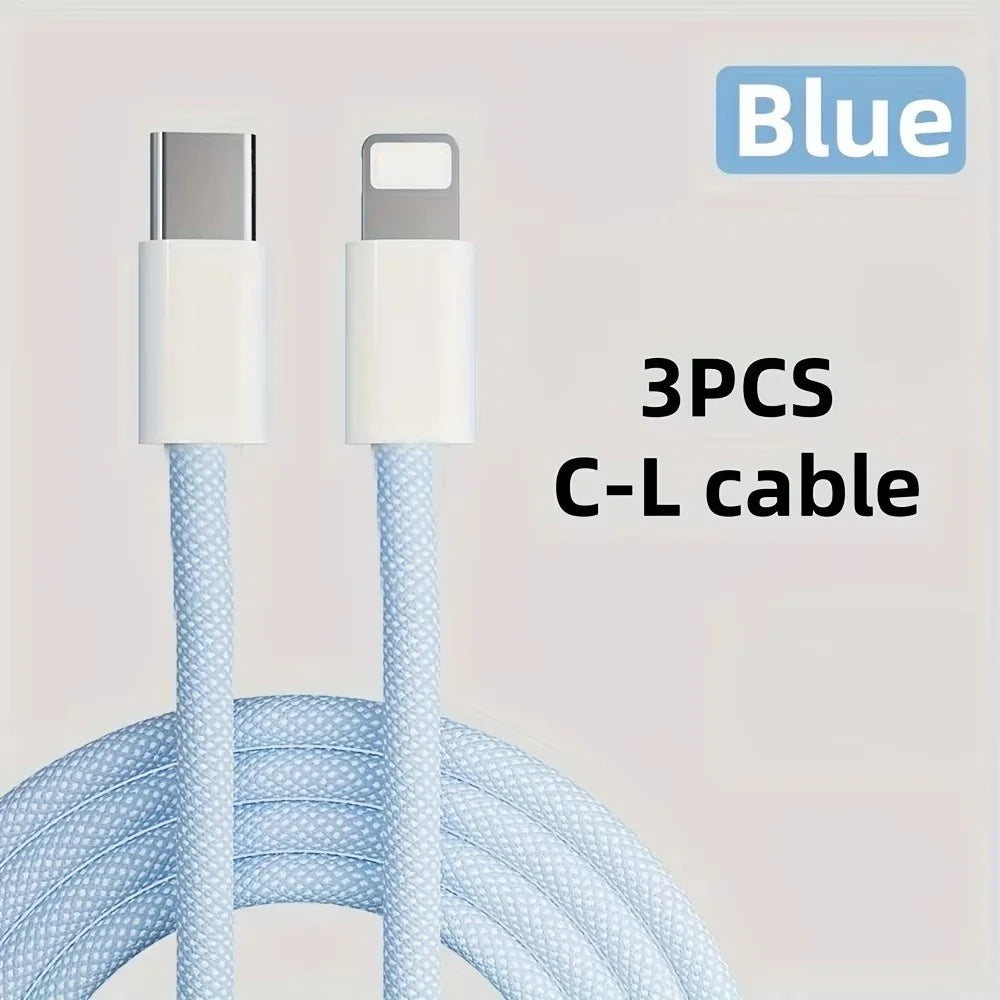 USB-C to Lightning Braided Charging Cable 2.4A