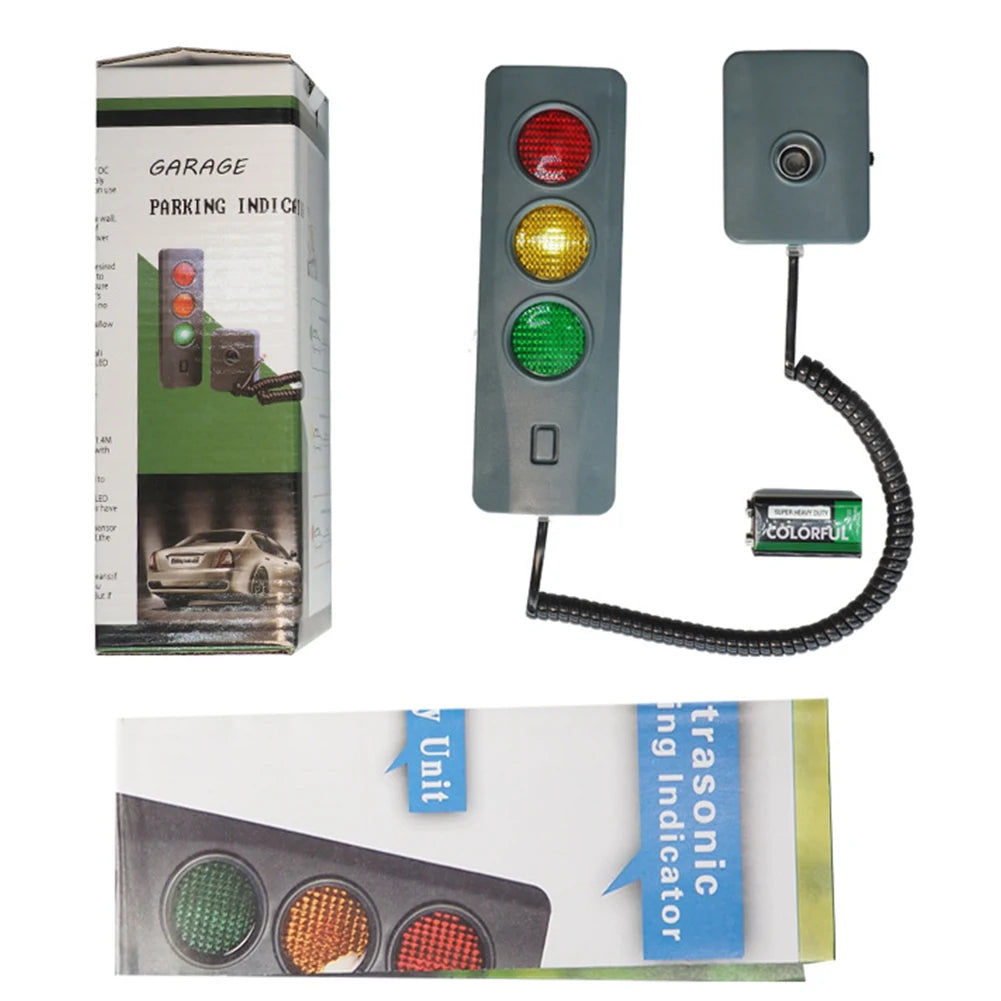 Auto Parking System Anti Collision Distance Stop Aid with Three Colors Light Car  Sensor Adjustable Battery Operated