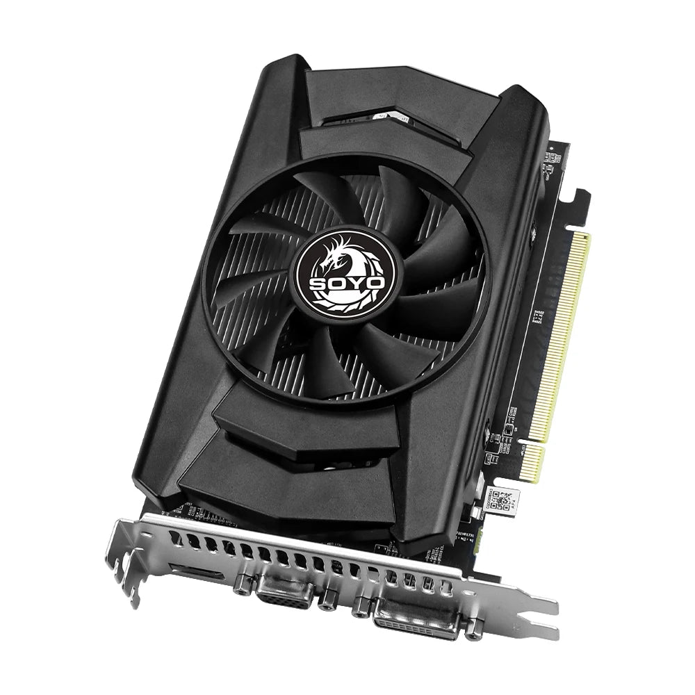 SOYO AMD Radeon R7 350 4GB GDDR5 Graphics Card Video Card PC Game Desktop Computer componen 128bit 28NM PCIe3.0x16 VGA HDMI DVI