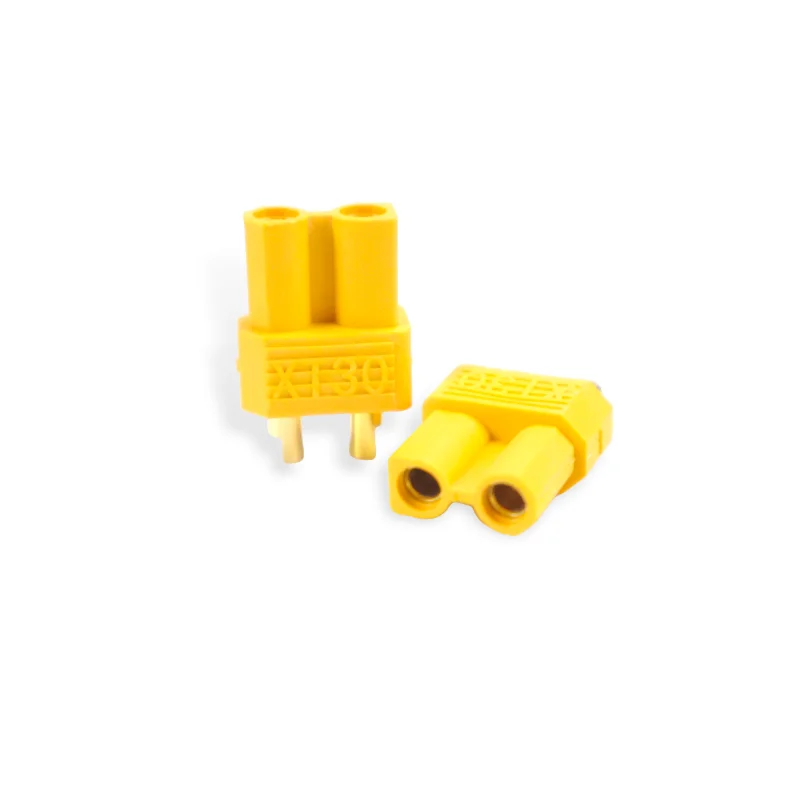 60pcs XT30 Male/Female Bullet Connector Pairs for RC Lipo Battery Motor 15A/30A 18AWG Yellow Plug for Quadcopter FPV Drone