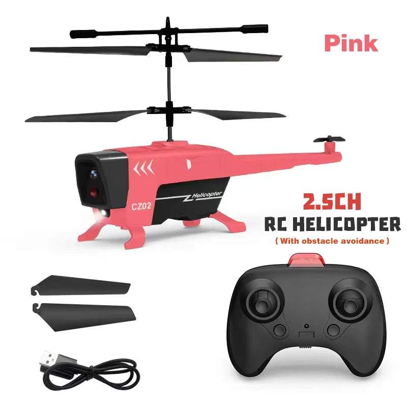 RC Helicopter 2.4Ghz 3.5H Obstacle Avoidance Anti-collision Remote Control Drone Toy Aircraft Kid Plane Indoor Flight Toys Gifts