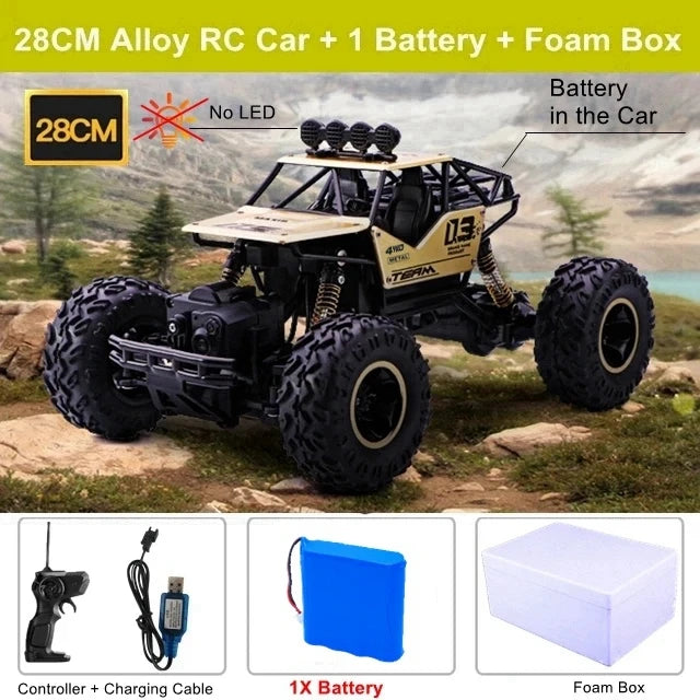 Oike RC Car Remote Control Climbing Vehicle Outdoor All Terrain 4X4 Off-road Trucks Rock Climber 4WD Buggy Racing Drift Cars Toy