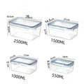 Sealed rectangular refrigerator storage box with lid Plastic crisper microwave-heated lunch box with lid