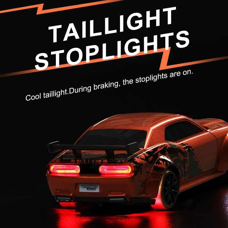 Turbo Racing 1:76 C65 Limited Edition Drift RC Car With Gyro Radio Full Proportional Remote Control Toys RTR Desktop Toys