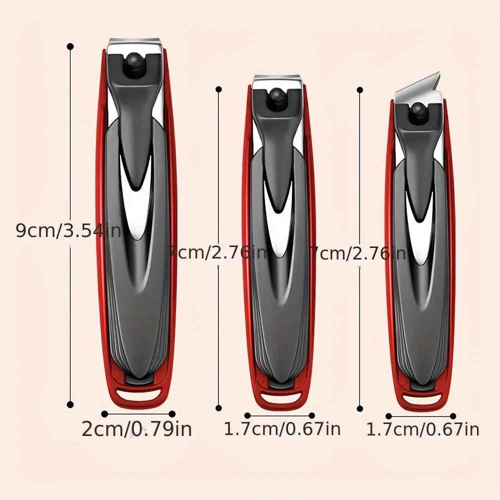 Colorful Nail Clippers Anti-Splash Nail Cutter Detachable Design Fingernail Clippers Stainless Steel Manicure Nail Tool