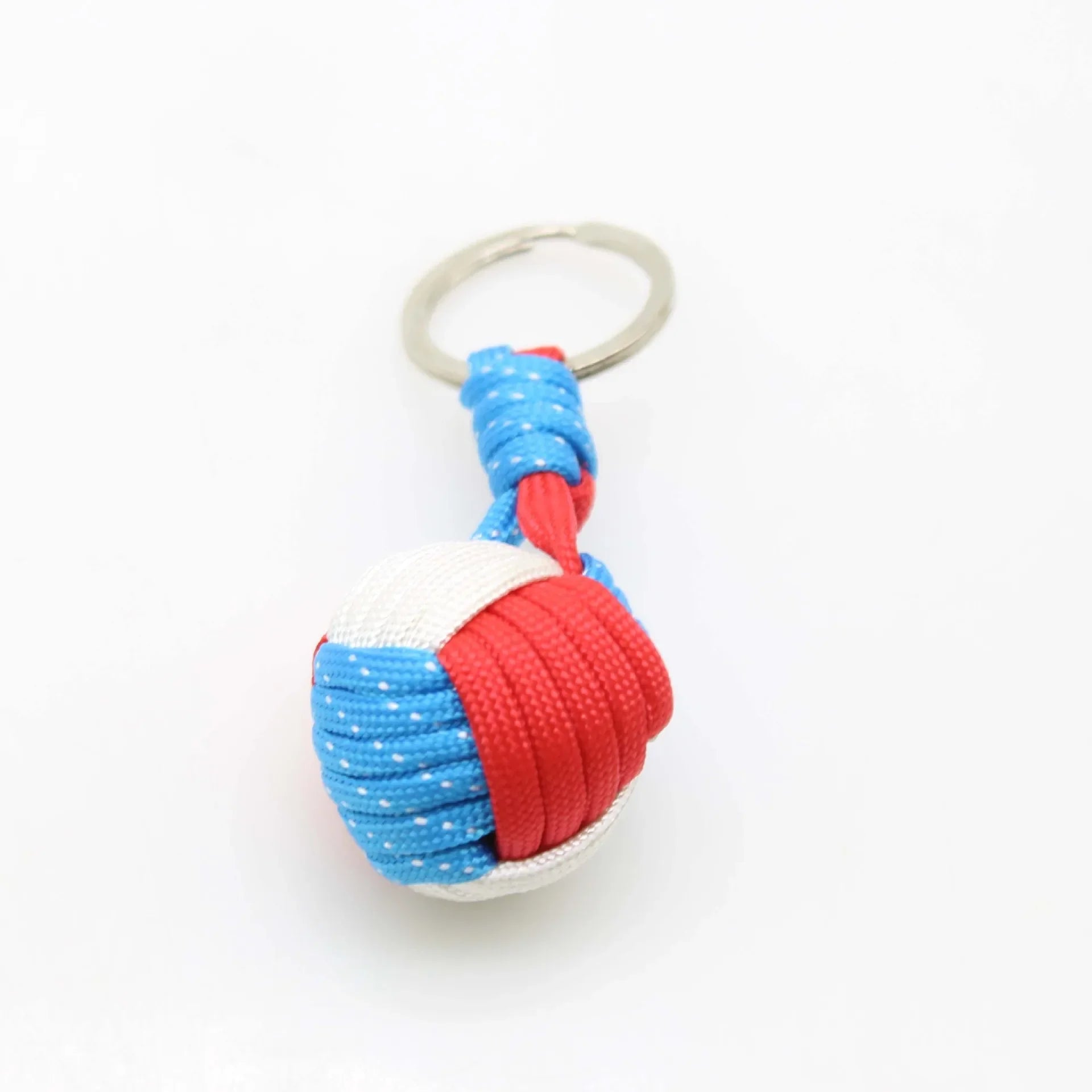 Militar Parachute Woven Rope Ball Portable Chaveiro Lanyard Key Ring Monkey Fist Key Chains, Outdoors Survival Tool Jewelry