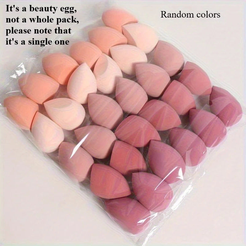 1/7/18PCS Makeup sponge latex free fragrance free makeup sponge wet and dry powderpuff suitable for all skin types random colors