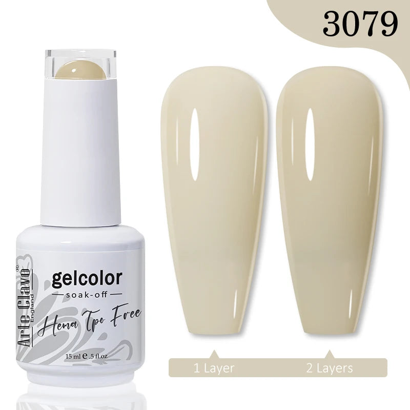 Arte Clavo TPO HEMA FREE Top Quality Discount Price 131 Colors Nail Gel Polish New Formula Nail Gel 15ml Bottle UV Gel Varnish