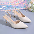 Summer Cover Pointed Toe Women Sandals Fashion High Heel Shoes Ladies Outdoor Elegant Office Slingbacks Sandalias Mujer