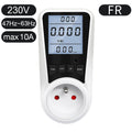 220V Digital Wattmeter AC EU Power Meter LCD Electricy Consumption Meter Socket Wattage Kwh Energy Test FR US BR Power Analyzer
