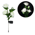 Solar Garden Lights Waterproof LED Outdoor Simulation Rose Flower Solar Light Pathway Lights for Yard Garden Backyard Decor ﻿