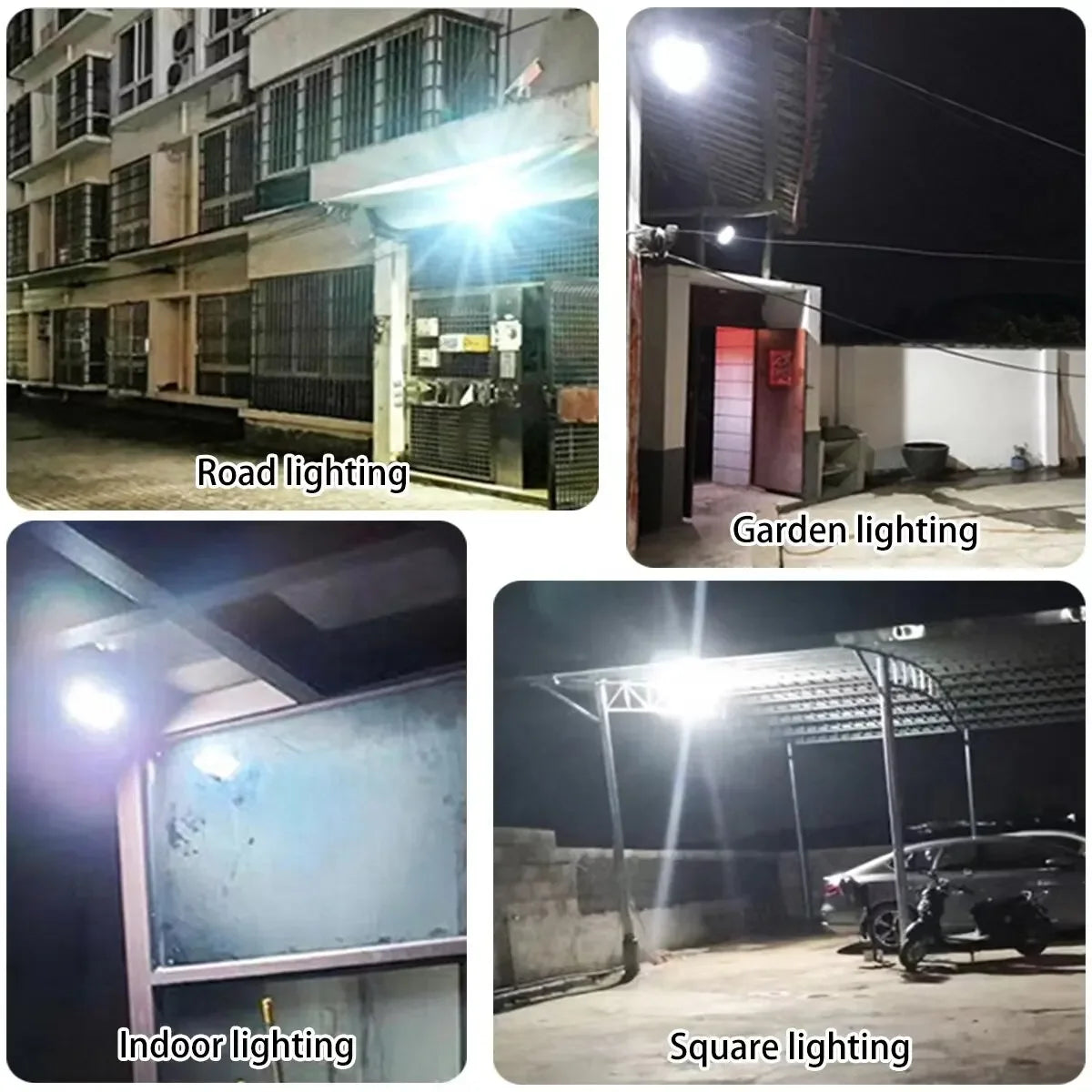 LED Solar Garden Lights Outdoor Waterproof IP67 Reflector Spotlight Emergency Wall Lighting for Garden Buildings