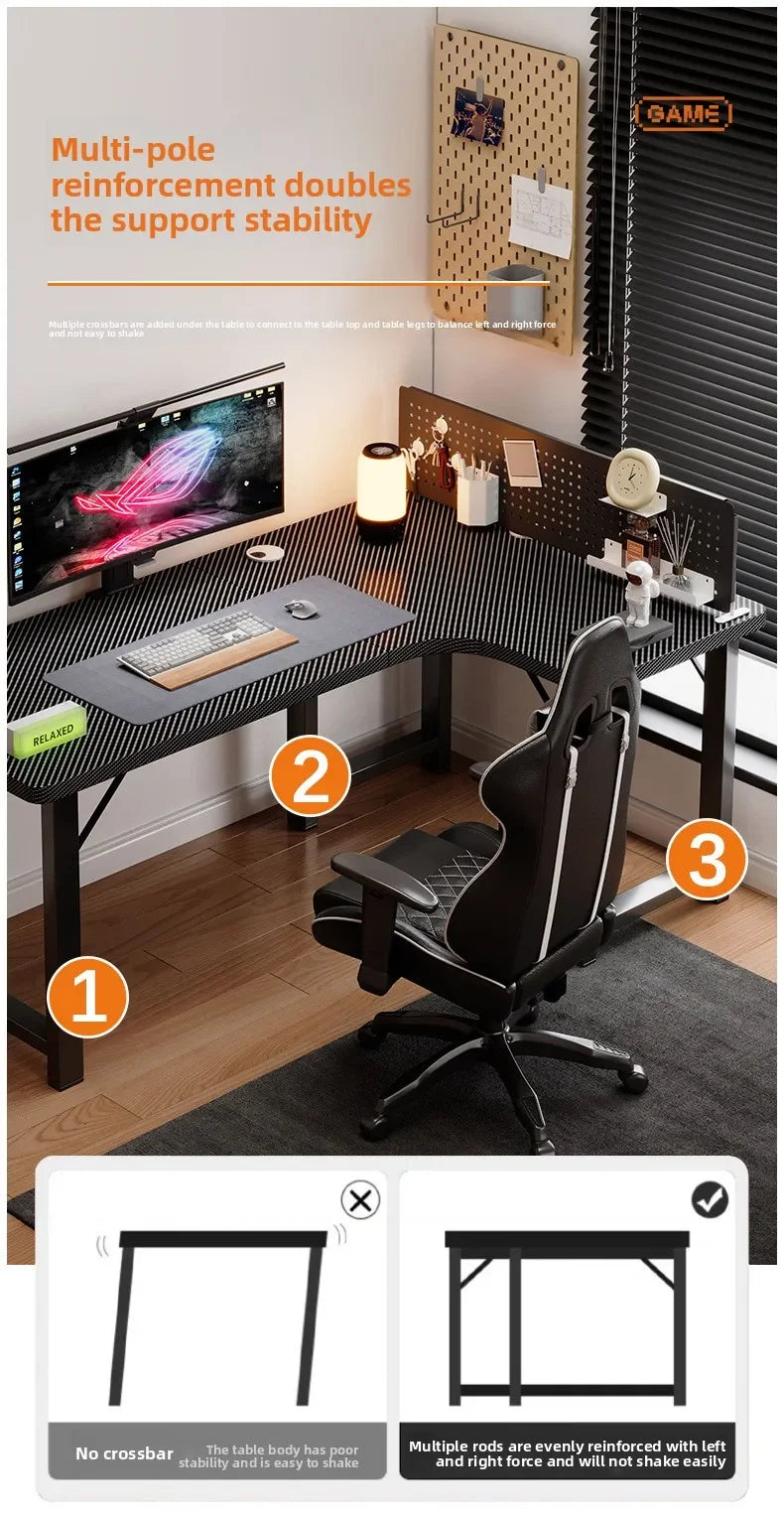 Computer desk Home corner table Study table Office writing desk E-sports