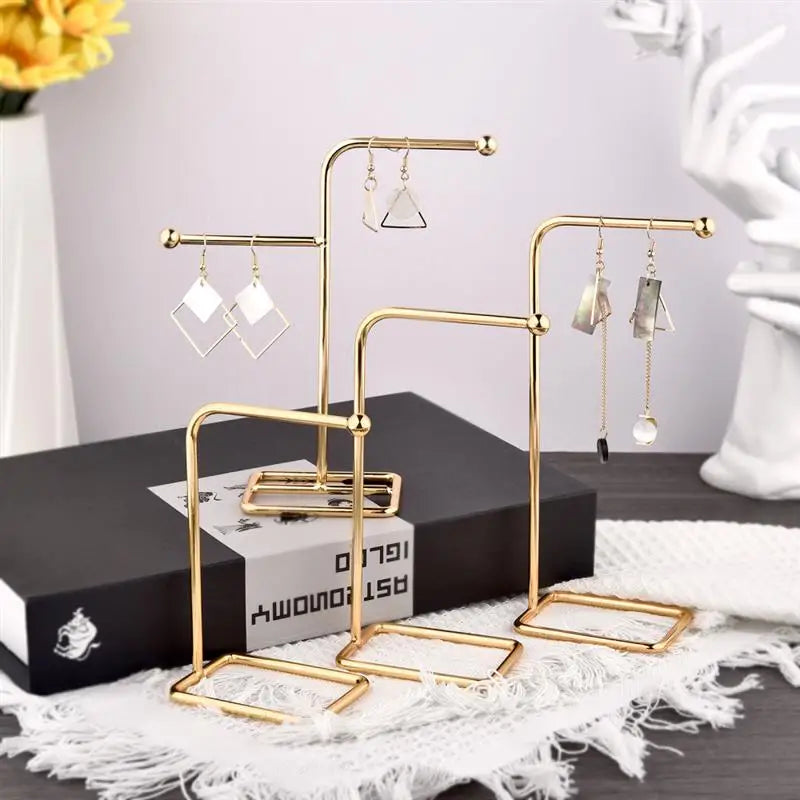High Quality Jewelry Organizer Shelf Metal Earring Storage Rack DIY Jewelry Organizer Holder Pendants Necklace Display Stand