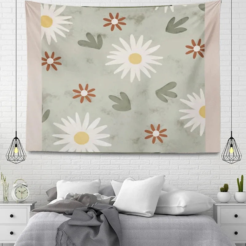 Aesthetic Home Room Decor Bohemian Hanging Large Fabric Autumn Simple Bedroom Carpet Nordic Bohemian Home Decor Tapestry