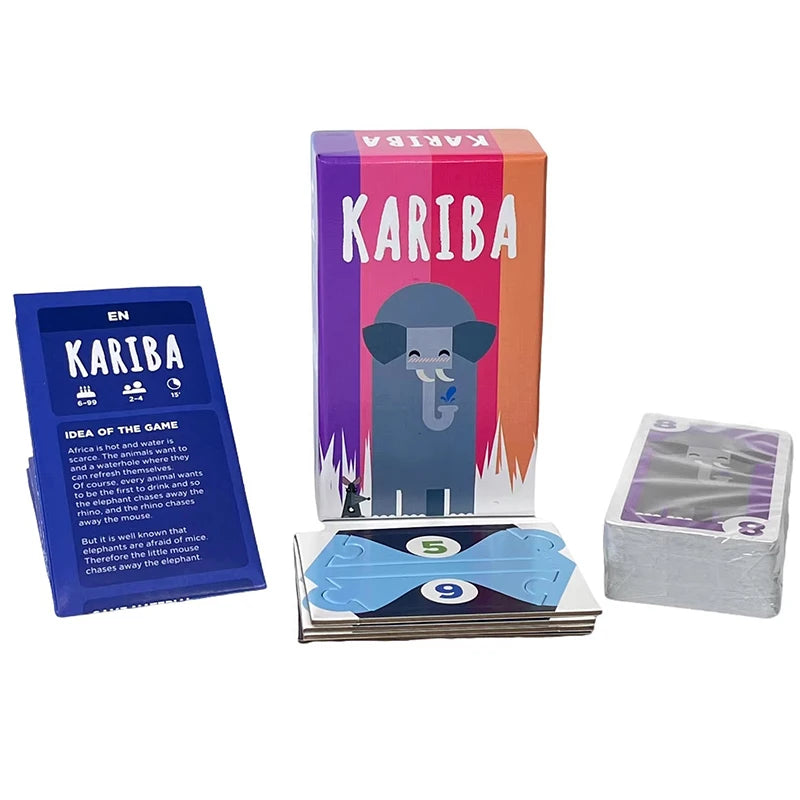 KARIBA Board Game: for Kids & Adults, Fun for Family Game Night Ages 6+, 2-4 Players, 15 Minute Playtime