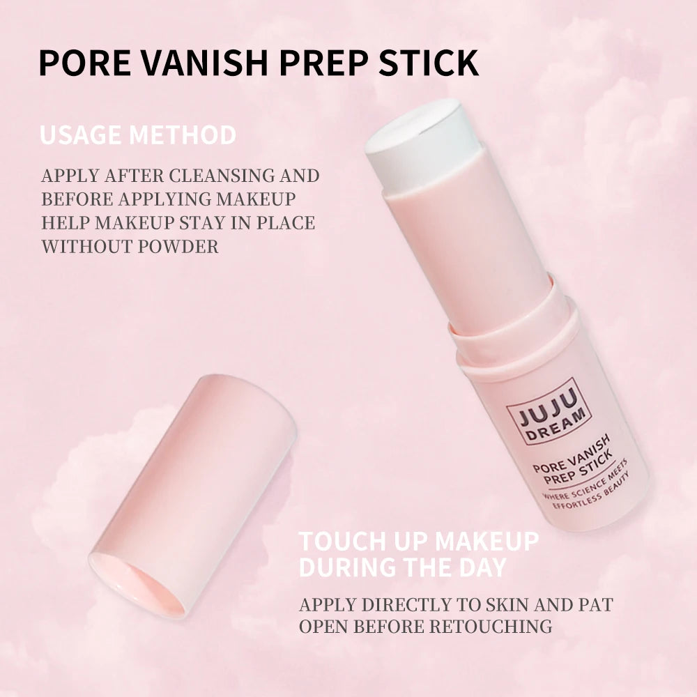 JUJU DREAM Pore Vanish Prep Stick - Pore Minimizing Primer Stick, Oil Control Face Base for Smooth Makeup