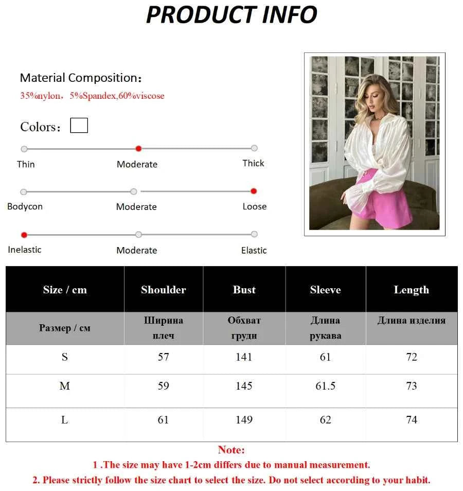 Bornladies Autumn Women's Fashionable Loose Collared Shirt Office Lady Solid Color Versatile Flare sleeve Top Long Sleeved Shirt