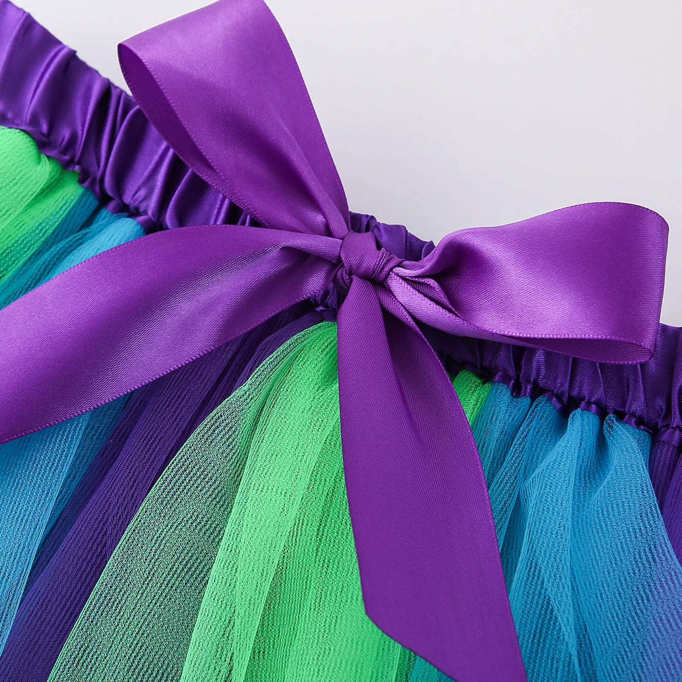 Mini skirt Party With Hairpin 2024 Tutu Skirt Baby Girl Skirts Princess Rainbow Tulle Skirts Girls Clothes Children Clothing